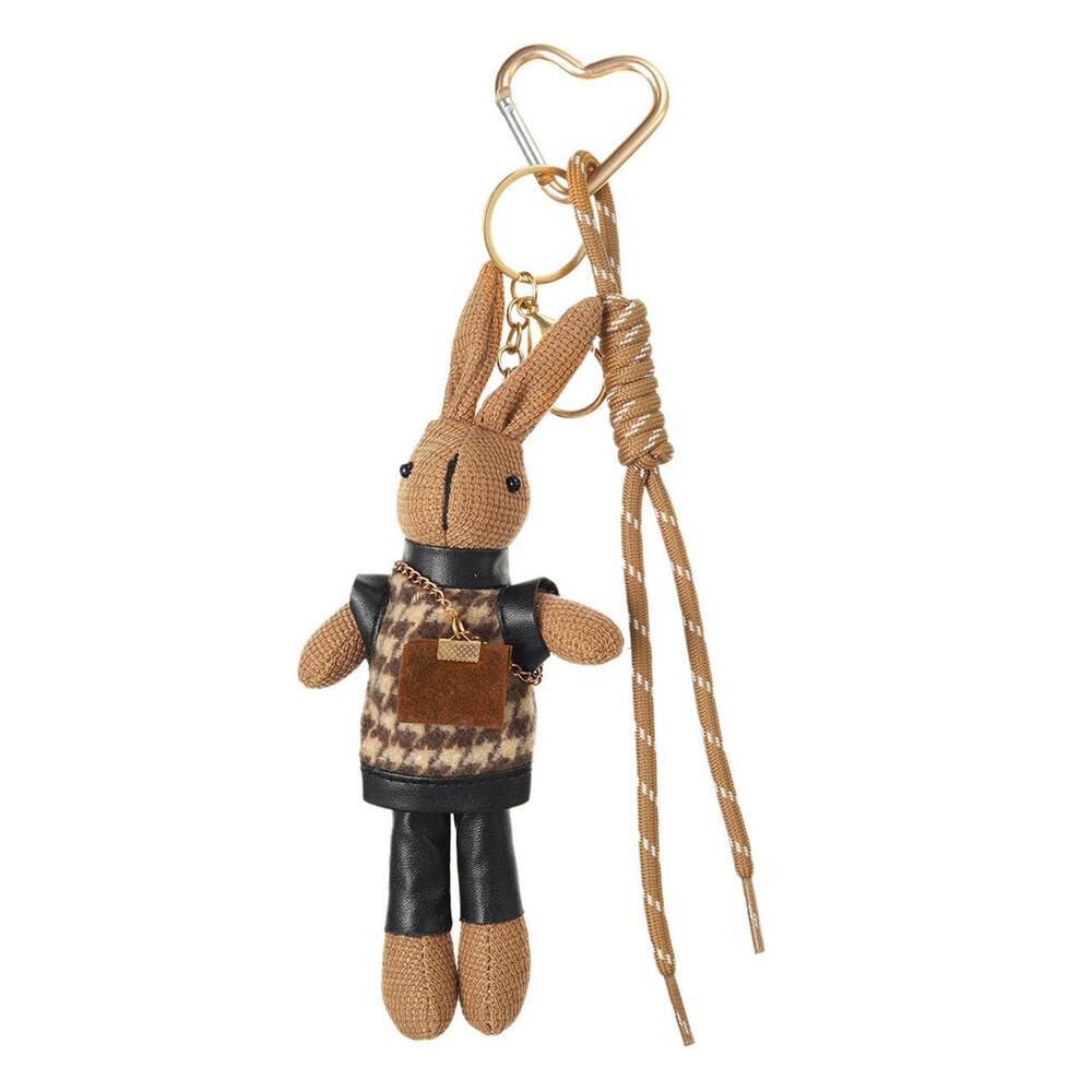 Bunny Bag Charm with Purse & Heart Clasp